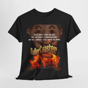 Funny Unhinged Rollercoaster Tycoon T-Shirt, Rollercoaster Enthusiast Gift, Theme Park Lover, Unisex Graphic Shirt, Gamer Apparel