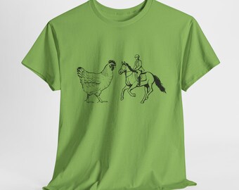 Minecraft-t-shirt med vintage-motiv och kycklingjockey - retro-t-shirt med grafik för gamers