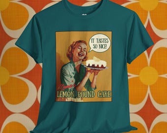 Citron Pound Cake T-shirt | Vintage Food Graphic T-shirt