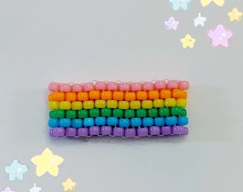 Pastel kandi cuff 6 rows