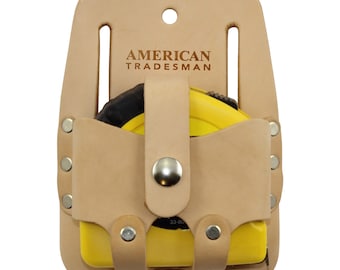 American Tradesman 850 - Leather 16'-30' Tape Measure Holder Tool Pouch