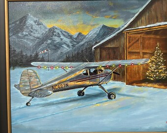 Original Framed Oil Painting- "Patiently Waiting"