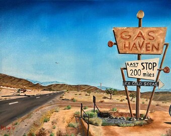 Limited Edition Print- "Sighting at Gas Haven"