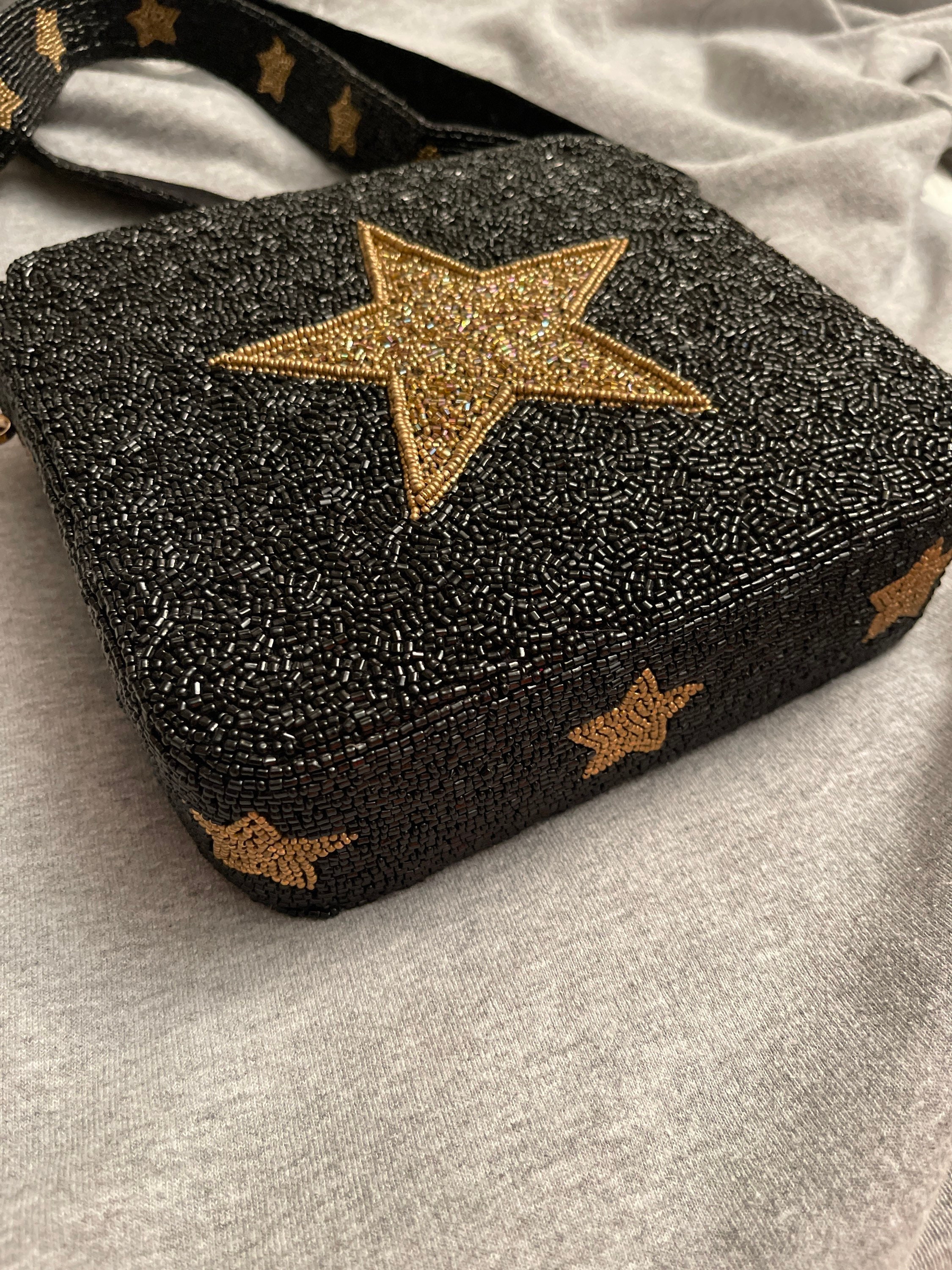Star Beaded Purse Strap Black – Clothe Boutique