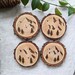 Mountain Coaster Set, Pyrography - Etsy