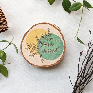 Moonlit Ferns, Pyrography