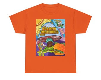 Allman Brothers Psychedelic Mushroom Unisex Heavy Cotton Tee