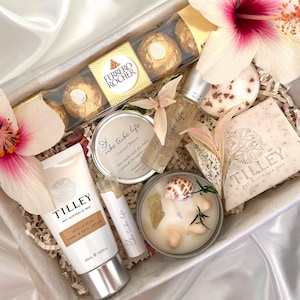 GIFT BOX for loved one: Self Care Hamper with Soy Candle, Artisan Soap, Chocolates