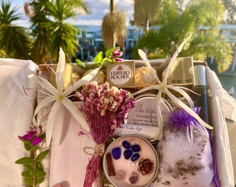 Personalised Lavender Self Care Gift Hamper | Christmas Gift Box | Gifts for Her | Birthday Gift | Gifts for Friends | Self Care Gift Box