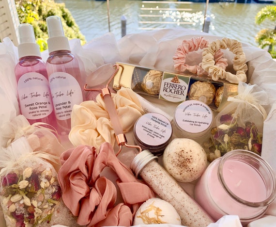 Cadeaux d'anniversaire pour femmes Meilleur ami -relaxant Spa Coffret cadeau  Panier pour son amitié maman, Get Well Soon Self Care Cadeaux pour femmes  Sœur Femme, Uni