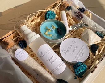 SAGE MINT | Self Care Gift Set Hamper | Pamper Spa Day at Home Birthday Gift Bundle | Bath & Beauty Gifts for Her | Self Care Box Kit