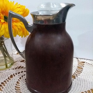 Vintage bakelite thermos jug carafe