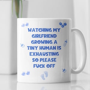 Funny Dad to be Growing Tiny human is exhausting, Paternity Leave Gift, Dad to be, New Baby, Baby Shower Gift