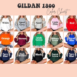 a collage of different colors of sweatshirts