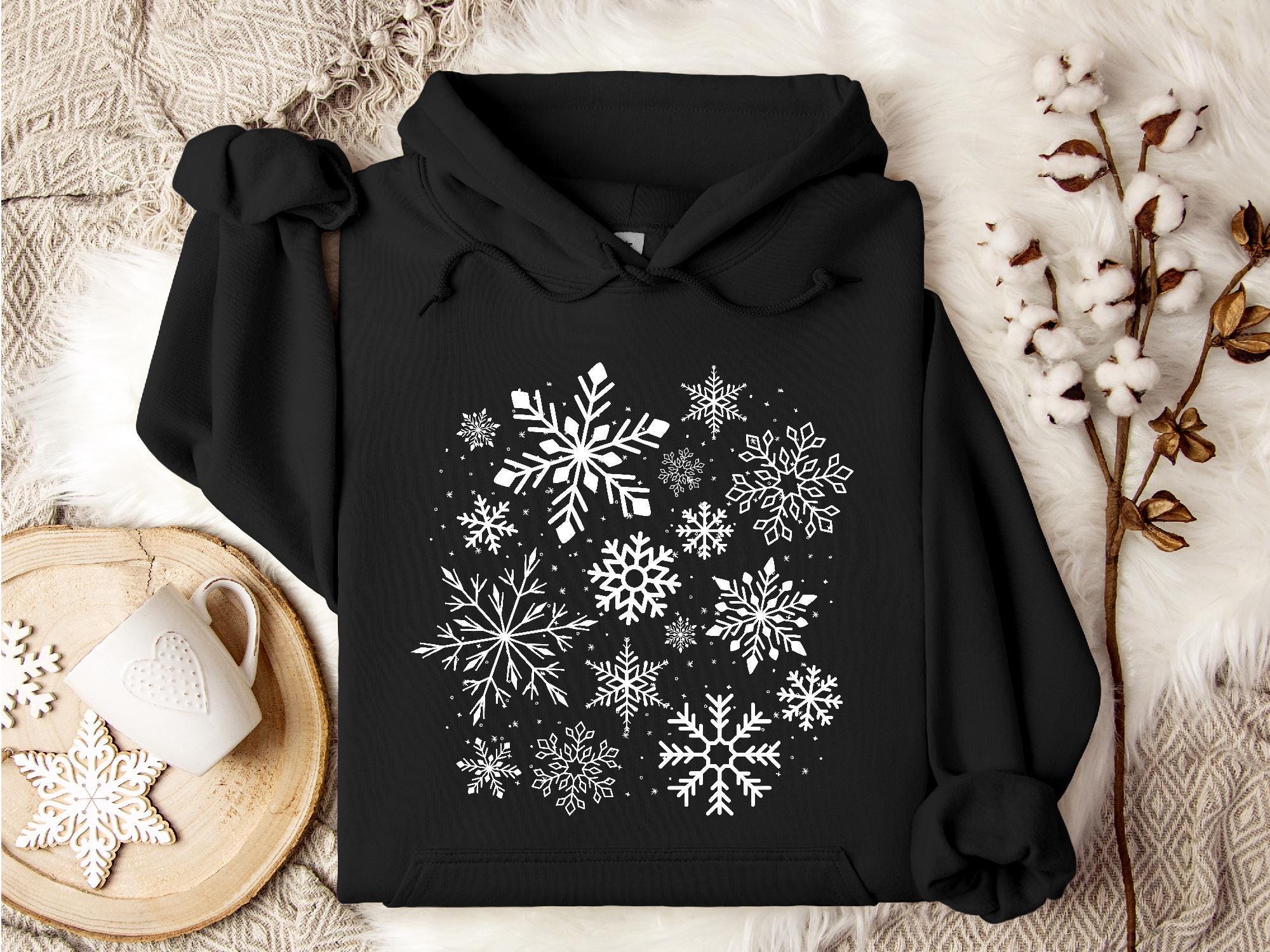 Snowflake Sweatshirt - Etsy