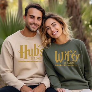 Camisetas de mago a juego para maridos y esposas: Regalo de fantasía para parejas
