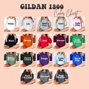 a collage of women's sweatshirts in different colors