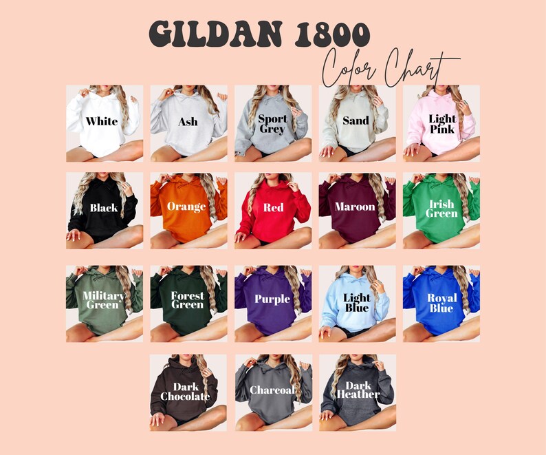 a collage of women's sweatshirts in different colors