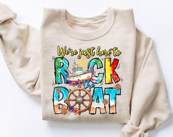 Rock the Boat Cruise Shirt: Matching Group Vacation Tee
