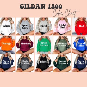 a collage of different colors of sweatshirts