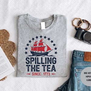 Boston Tea Party Tee: Funny 1773 Patriotic Humor - USA Shirt Bild 4