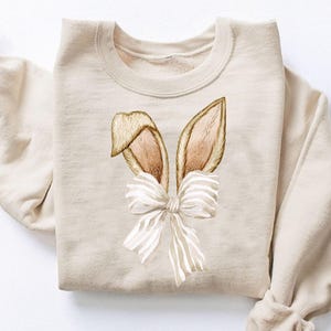 Cute Bunny T-shirt, Rabbit Shirt, Easter Shirt, Happy Easter Day, Easter Gift, Coquette Bow Easter, Coquette Bow Shirt, Bunny Ears Shirt, Easter Sweatshirt, rabbit easter, bunny easter, eggs hunt, easter egg