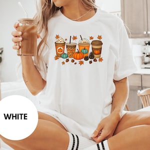 Fall Coffee Sweatshirt: Autumn Pumpkin Latte Graphic Tee