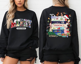 Merry Christmas 90s Movie Sweatshirt: Retro Holiday Pullover, Funny Festive Crewneck