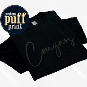 T-shirt personnalisé bouffant en relief pour le match