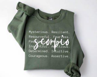 Scorpio Zodiac Shirt: September October Birthday Gift