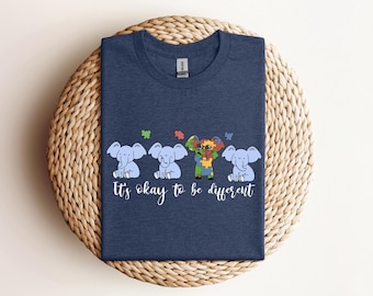 Autism Awareness Shirt: Elephant Puzzle Design