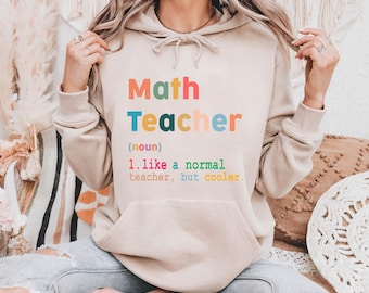 Math Teacher Definition Hoodie: Funny Mathematician Gift
