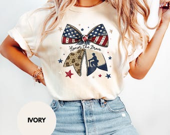 Comfort Colors® Honor the Brave Shirt: Memorial Day Veteran Tribute