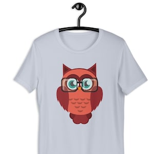 Owl Wearing Glasses Unisex T-Shirt | Pun Shirt