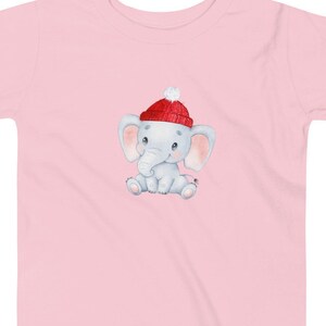 Adorable Christmas Baby Elephant Kids T-Shirt | Pun Shirt