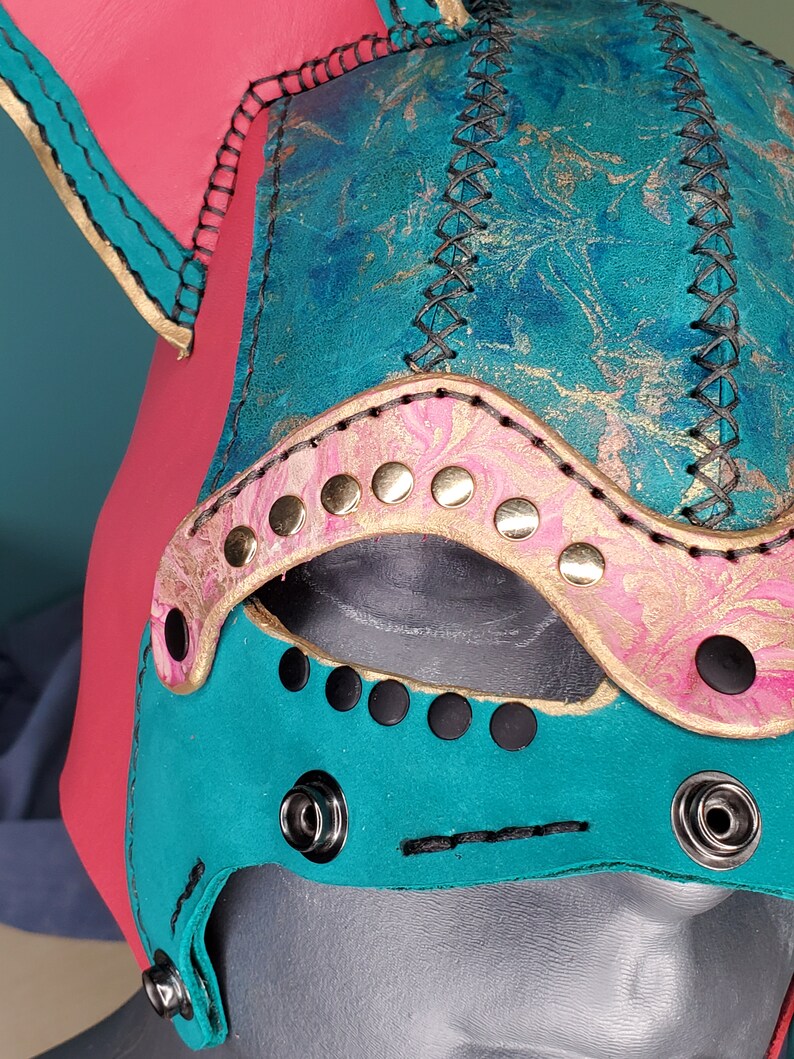 Specialty Leather Pup Hood Pup Play Petplay Leather Dog Etsy