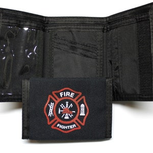Fire Fighter Nylon Trifold Wallet