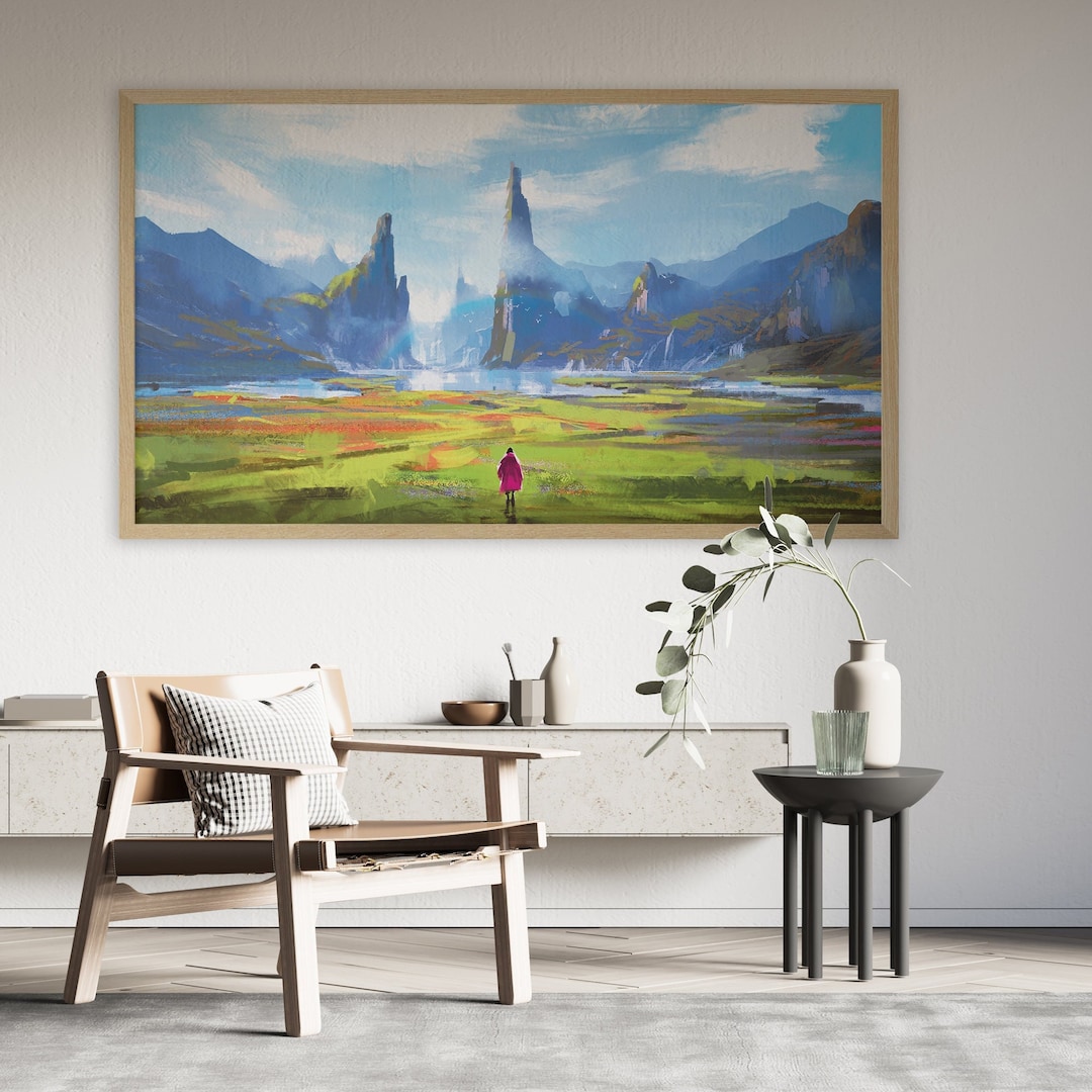 Samsung Frame Tv Oil Painting, Frame Art TV, Samsung Art TV, Modern Abstract Art for Frame Tv