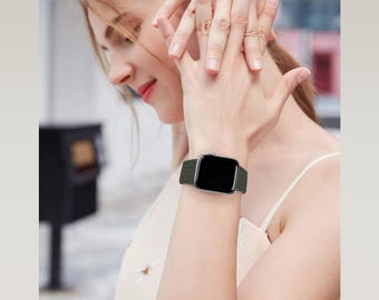 Correa elástica trenzada personalizada para Apple Watch: Correa deportiva ajustable