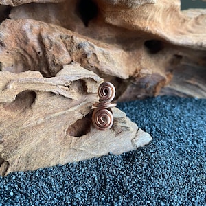 Dreadschmuck spiral copper blank, Rastaperlen , dreadlocks beads, Dreadlock accessories