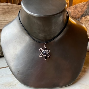 Pendant &quot;Starfish&quot; amethyst copper