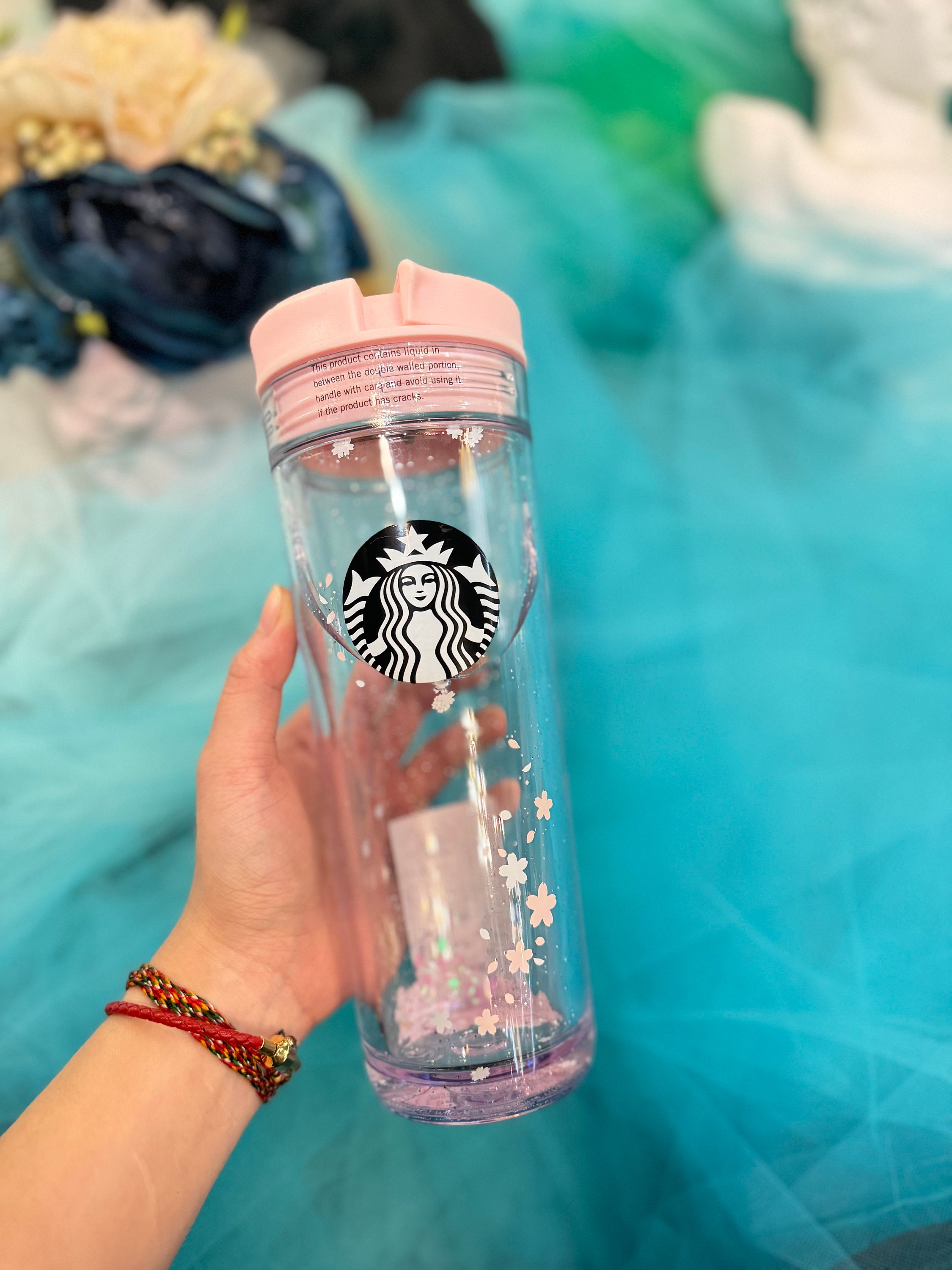 Starbucks 2020 China Pink Sakura Cherry Blossom 473 Ml Water Cup