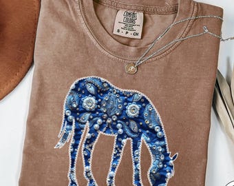 Western horse png, Rhinestone Embroidery Horse png, Cowgirl png, Western Sublimation Graphic, Horse png, Horse Lover png, Trendy Horse Png
