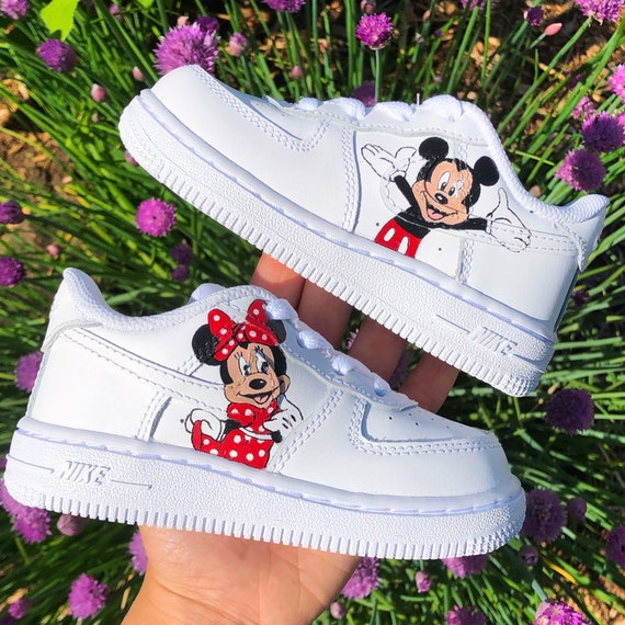 Mickey and Minnie Mouse Custom Air Force 1 AF1 | Etsy Canada