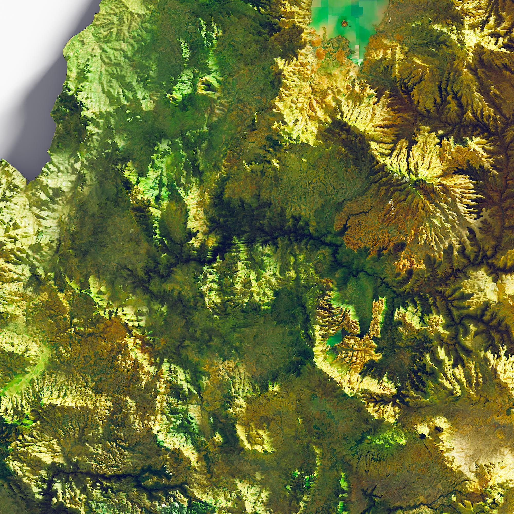 Ethiopia Terrain Relief Map Print - Etsy