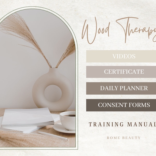Wood Therapy Training Manual Etsy
