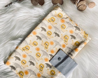 Diaper bag lion safari yellow grey