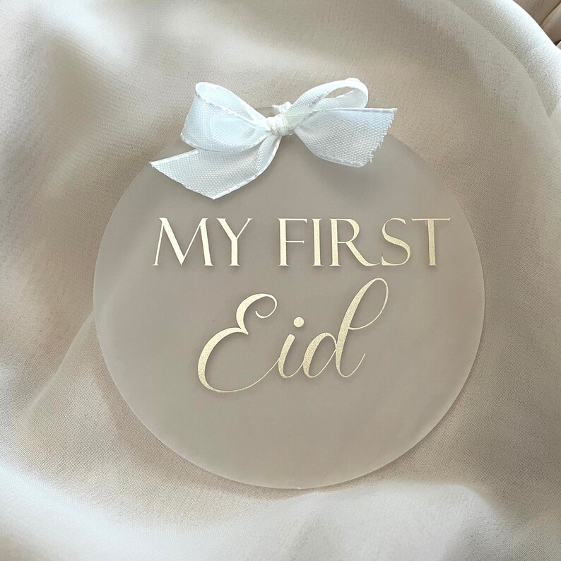 My first Eid, Ramadan Mubarak, mein erster Ramadan, Ramadandeko, Ramadan, Fotoshooting, my first Ramadan, Newborn, Acrylschild, Geschenkidee bild 2