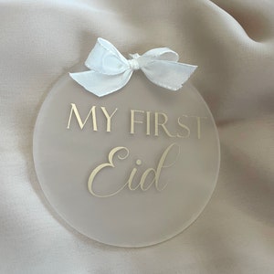 My first Eid, Ramadan Mubarak, mein erster Ramadan, Ramadandeko, Ramadan, Fotoshooting, my first Ramadan, Newborn, Acrylschild, Geschenkidee bild 3