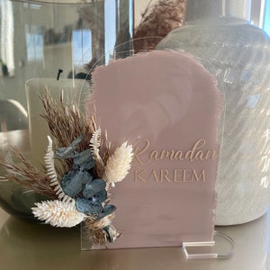 Acrylschild Ramadan Kareem, personalisiert, Geschenkidee, Ramadan Kareem, Ramadan Mubarak, Ramadandeko, Ramadanzeit